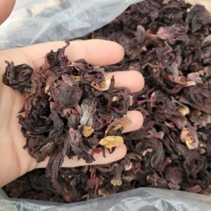 Fleurs d’hibiscus +/-50gr sous kraft (Hibiscus sabdarifa)